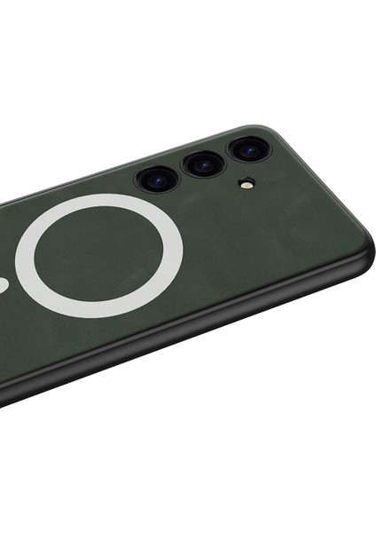 Samsung Galaxy S24 Kılıf Magsafe Şarj Özellikli Deri Tasarımlı Zore Kıpta Nubuk Kapak fiyatları