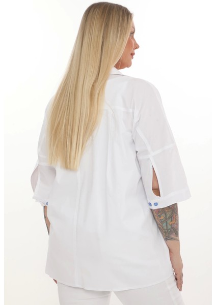 Büyük Beden Cepli Cotton Gömlek modelleri