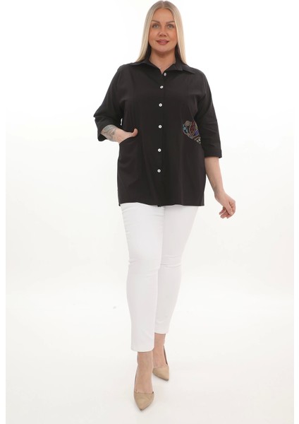 Büyük Beden Cepli Cotton Gömlek fiyatları