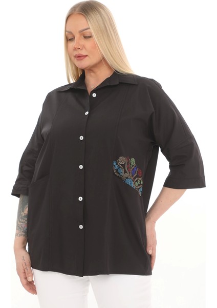 Büyük Beden Cepli Cotton Gömlek fırsatları