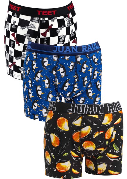 Erkek Boxer Pamuklu Desenli Premium 9'lu Set fiyatları