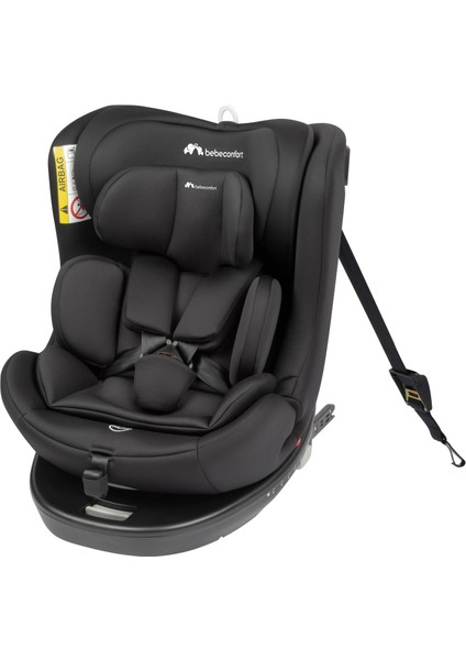 Bebeconfort EvolveFix i-Size 360 Derece Dönebilen Yatabilen İsofix'li 0-36 Kg Oto Koltuğu Black Mist