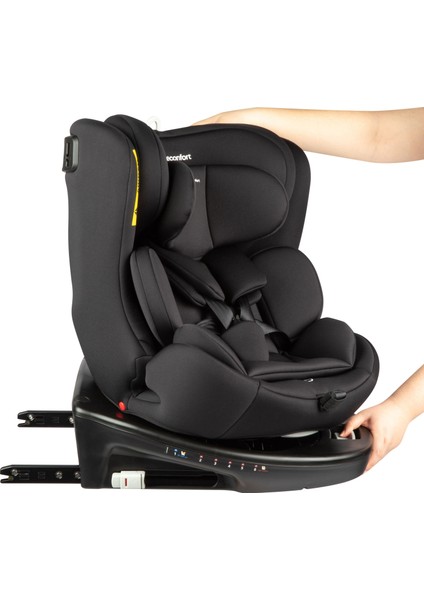 Bebeconfort EvolveFix i-Size 360 Derece Dönebilen Yatabilen İsofix'li 0-36 Kg Oto Koltuğu Black Mist