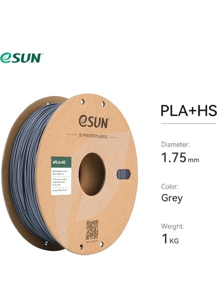 Esun Hyper Pla+ Filament Gri 1.75MM 1kg