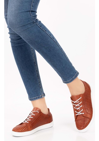 Kadın Deri Günlük Rahat Ayakkabı GND.108 - Fındık - 39 modelleri