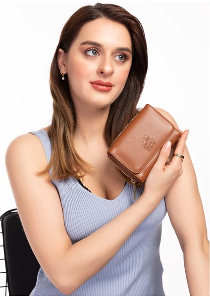 Hmx Polo Günlük Kullanışlı El Cüzdanı HMX.113 - Taba fiyatları