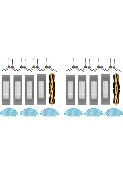 2x Temizleme Bezi Fırça Filtre Aksesuarları Deebot N8 Pro N8 Pro + Elektrikli Süpürge Robotu Için Yedek Parça Seti (Yurt Dışından)