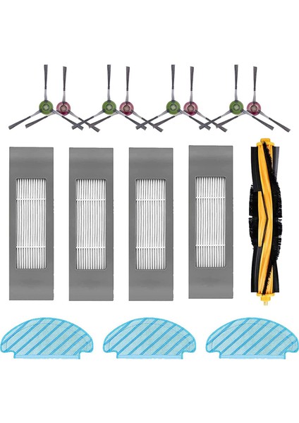 2x Temizleme Bezi Fırça Filtre Aksesuarları Deebot N8 Pro N8 Pro + Elektrikli Süpürge Robotu Için Yedek Parça Seti (Yurt Dışından) fiyatları