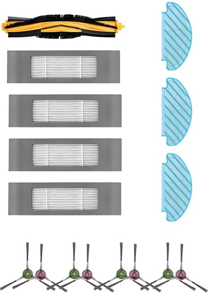 2x Temizleme Bezi Fırça Filtre Aksesuarları Deebot N8 Pro N8 Pro + Elektrikli Süpürge Robotu Için Yedek Parça Seti (Yurt Dışından) indirimleri