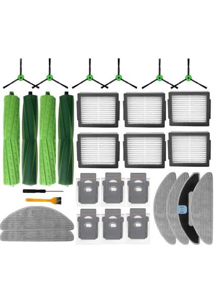Irobot Roomba Combo J5, J5+ Plus, I5, I5+ Plus Yedek Parçaları Için 30 Adet Silindir Yan Fırça Hepa Filtre Toz Torbası Paspas (Yurt Dışından) indirimleri