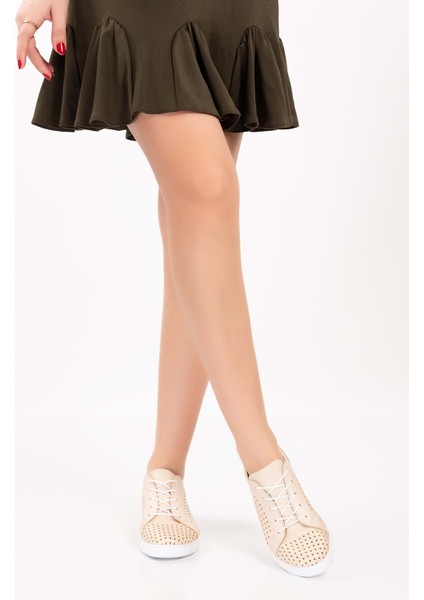 Kadın Deri Günlük Rahat Ayakkabı GND.108 - Bej - 39 modelleri