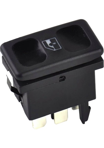 1pcs Araba Siyah Plaic Metal Elektrikli Cam Kontrol Anahtarı Düğmesi (Yurt Dışından)