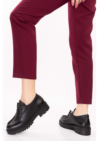 Deri Kalın Taban Hafif Oxford Ayakkabı ANL.2420 - Siyah Cilt - 41 fırsatları