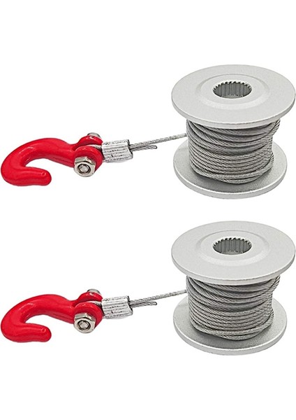 2 Adet 25T Direksiyon Dişlisi Servo Vinç Tekerlek Davul 1/10 Rc Araba X4 (Yurt Dışından)