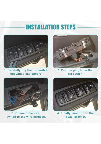 Yeni BEK6-66-350 Elektrikli Cam Ana Anahtarı Kontrol Düğmesi 3 M3 2.0l 2008-2009 BEK666350 12 + 14PINS (Yurt Dışından) fırsatları