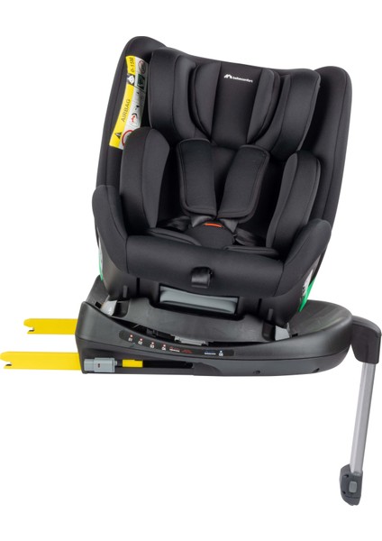 EvolveFix Plus i-Size 360 Derece Dönebilen Yatabilen İsofix'li 0-36 Kg Oto Koltuğu Black Mist