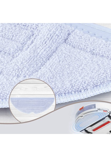 S7 T7S T7PLUS G10 Vakum Mikrofiber Için 12 Adet Paspas Bezi Pedi (Yurt Dışından)