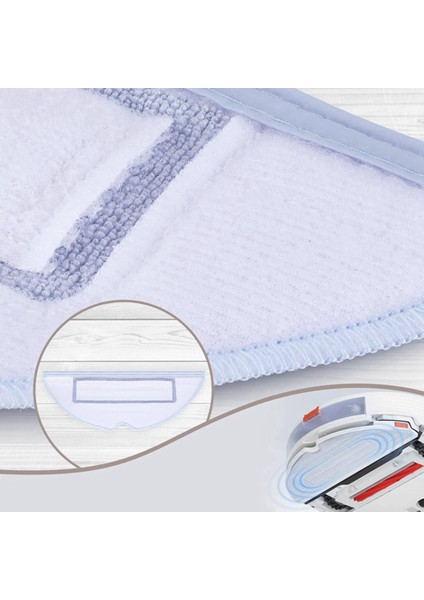 S7 T7S T7PLUS G10 Vakum Mikrofiber Için 12 Adet Paspas Bezi Pedi (Yurt Dışından)