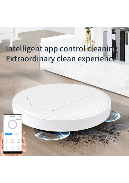 Robot Süpürge Akıllı Ultra Ince 3'ü 1 Arada App Uzaktan Kumanda (Yurt Dışından)
