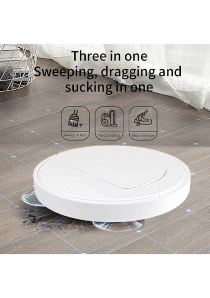 Robot Süpürge Akıllı Ultra Ince 3'ü 1 Arada App Uzaktan Kumanda (Yurt Dışından)