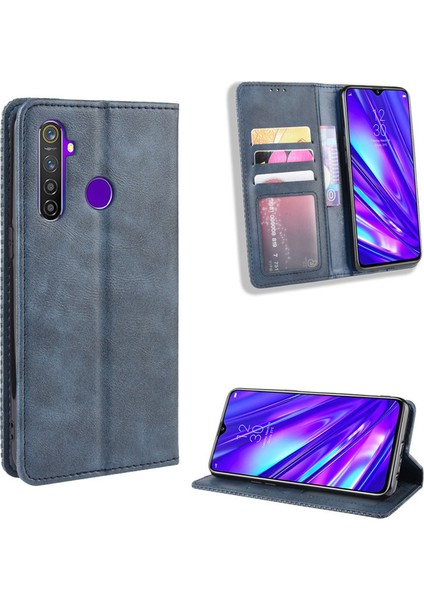 Seniee Oppo Realme Q Cüzdan Deri Flip Telefon Kılıfı (Yurt Dışından)