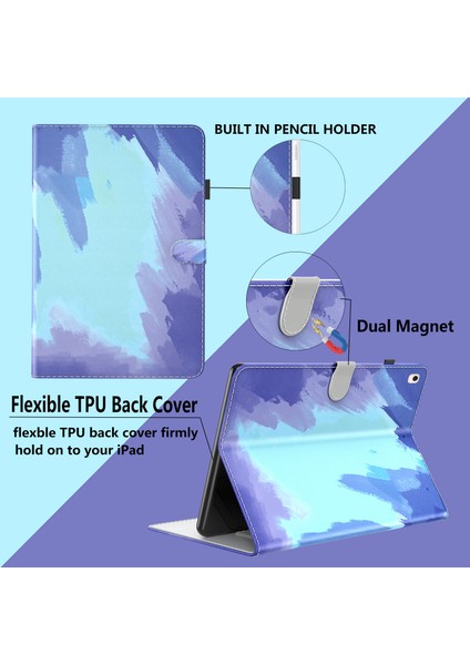 Deri Tablet Kılıfı Ipad Pro 12.9 2018/2020/2021/20220 Darbeye Dayanıklı Koruyucu Tablet Kılıfı (Yurt Dışından)