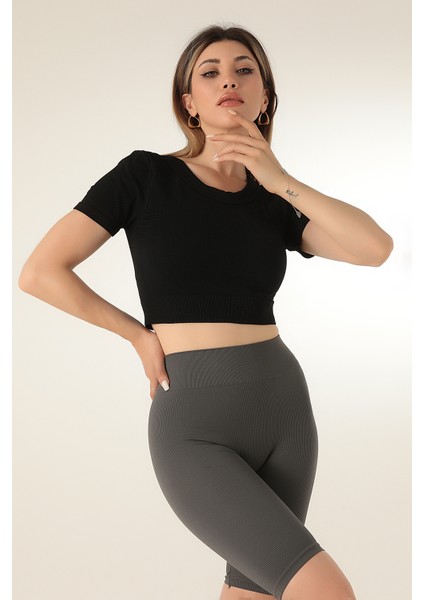 Dikişsiz Kısa Spor Üst fırsatları