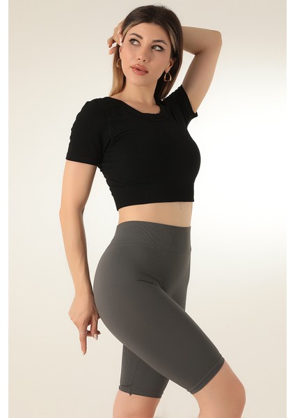 Dikişsiz Kısa Spor Üst indirimleri