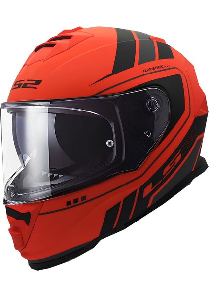 Storm 2 Fıst Mat Turuncu-Siyah Kapalı Kask Full Face
