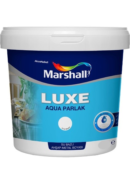 Luxe Aqua Parlak Su Bazlı Boya Ahşap & Metal 0.75 Lt Beyaz