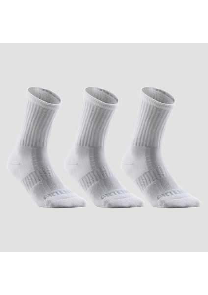 Artengo Tenis Çorabı - Uzun Konçlu - 3'lü Paket - Beyaz - Rs 500