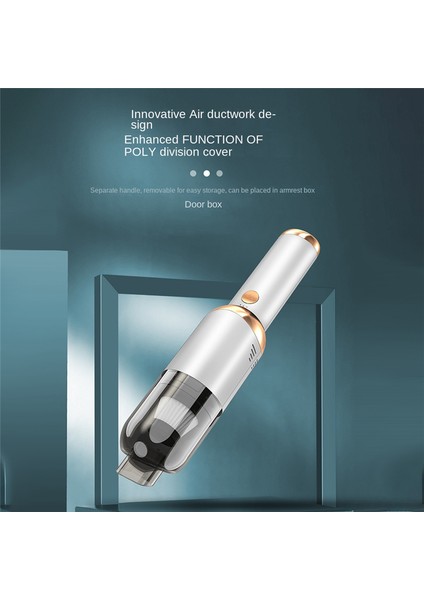 Araç Süpürgesi, 7000PA/120W El Süpürgesi, Ayrılabilir Beyaz (Yurt Dışından)
