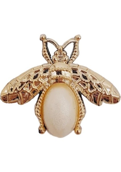 Plastik Arılı Süs Light Gold Renk