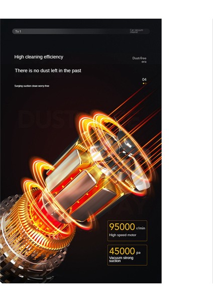 Taşınabilir Araç Süpürgesi 11000PA Araba Masaüstü-C Için Güçlü Emiş (Yurt Dışından)