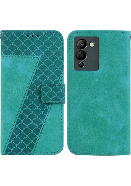 Infinix Not 12 G96 Kabartmalı Desen Flip Folio Pu Için Telefon Kılıfı (Yurt Dışından)