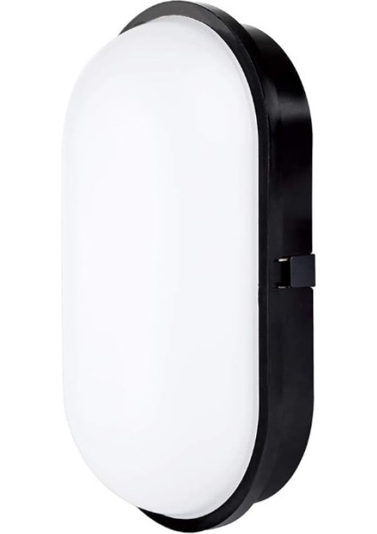 Su Geçirmez 20W Siyah Kasa Gün Işık 4200K Bahçe Teras Banyo Iç Dış Mekan LED Işık 2000LM