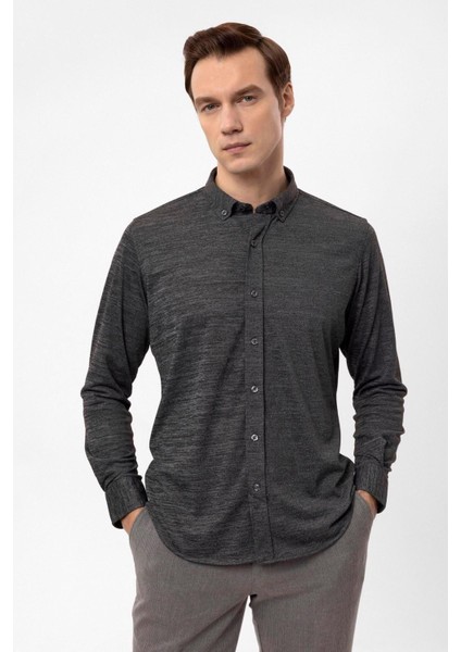 Manşetli Slim Kalıp Armürlü Gömlek fırsatları