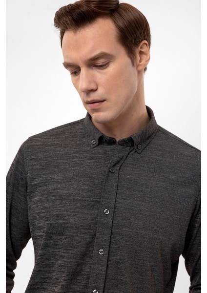 Manşetli Slim Kalıp Armürlü Gömlek indirimleri