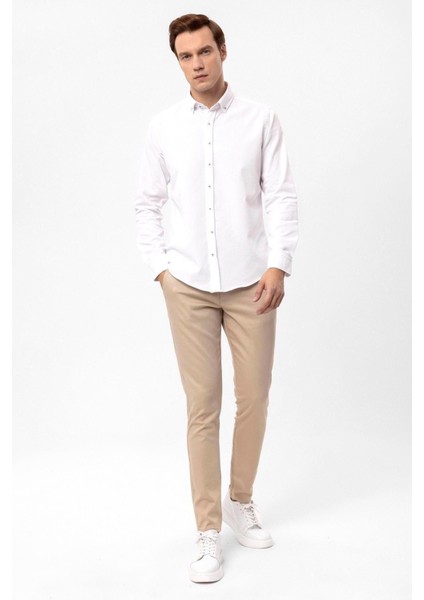 Köşeli Manşet Slim Kalıp Armürlü Gömlek fiyatları