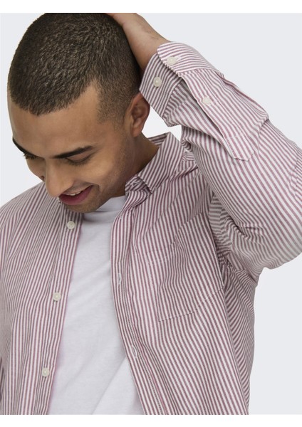 Only&sons Erkek Çizgili Gömlek 22027766 indirimleri