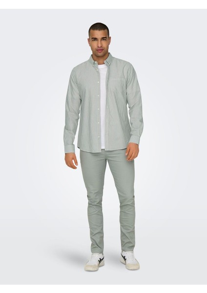 Only&sons Erkek Çizgili Gömlek 22027766 modelleri