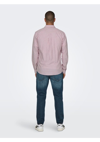 Only&sons Erkek Çizgili Gömlek 22027766