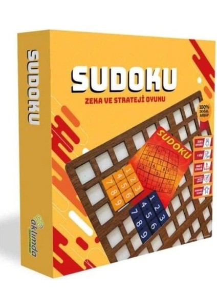 Sudoku (Ahşap) Zeka ve Strateji Oyunu