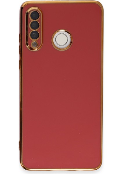 Huawei P30 Lite Kılıf Volet Silikon - Kırmızı