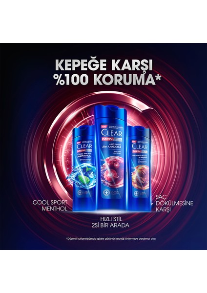 Men Kepeğe Karşı Etkili Şampuan Hızlı Stil 2si 1 Arada 350 ml