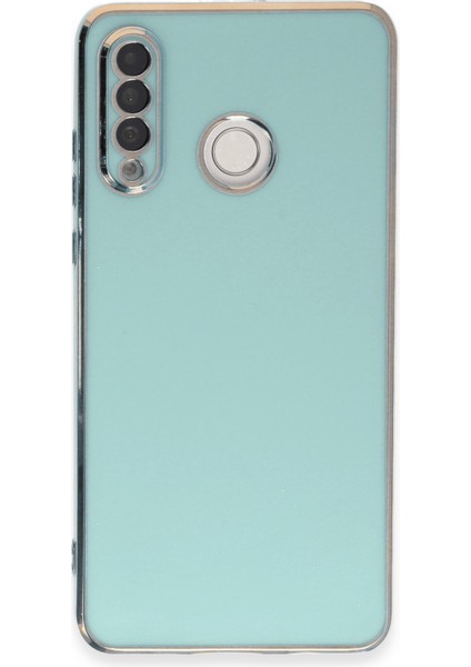 Huawei P30 Lite Kılıf Volet Silikon - Açık Yeşil