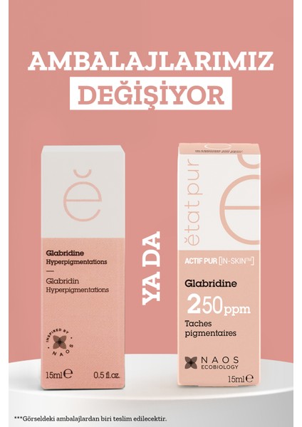 Etat Pur Pure Active  Glabridin Leke Karşıtı Cilt Tonu Eşitleyici Konsantre Cilt Bakım Serumu 15 ml