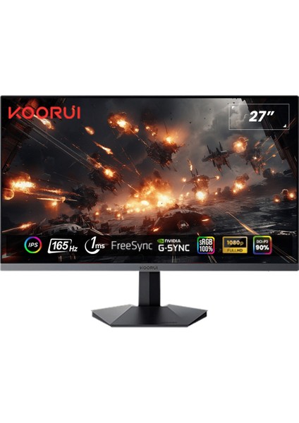 27" GN06 165Hz 1ms IPS Fhd (Hdmı, Displayport) Gaming Monitör