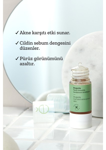 Etat Pur Pure Active Propolis %0,7 Akne Karşıtı Sebum Dengeleyici Konsantre Bakım Serumu 15 mL Karma ve Yağlı Ciltler