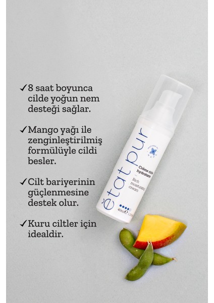 Rich Moisturizing Cream Yoğun Dokulu Yüz Nemlendirici Bakım Kremi 40 ml Kuru Ciltler için